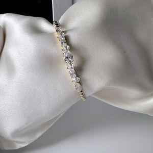 AAA Cz 18k Gold bracelet